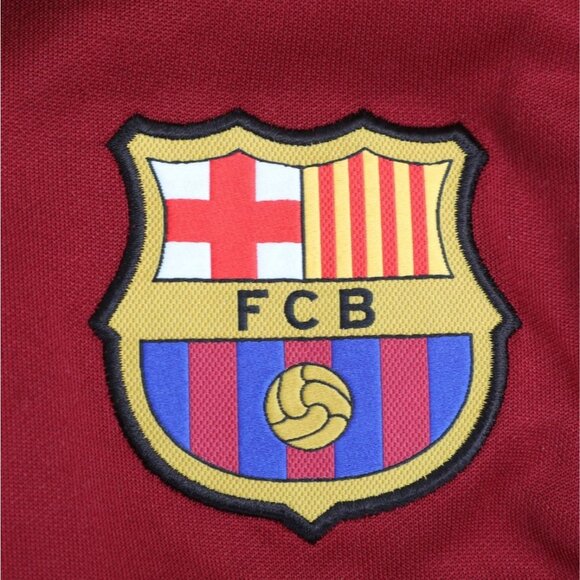 Nike FC Barcelona Soccer Football Maroon ZipTrack Jacket Men Medium NWOT - Picture 6 of 7
